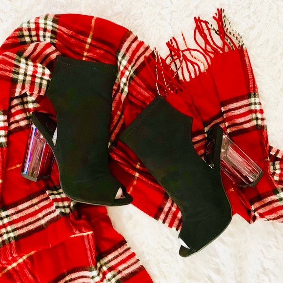 FINAL PRICE‼️🆕💕 ANKLE BOOTIES WITH CLEAR HEEL - Picture 2 of 8